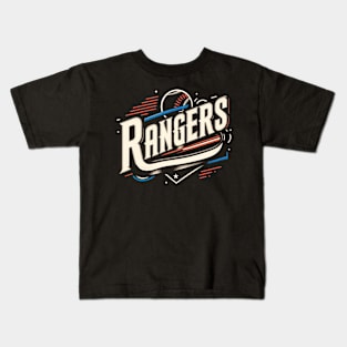 Rangers Fan Vintage Design Kids T-Shirt